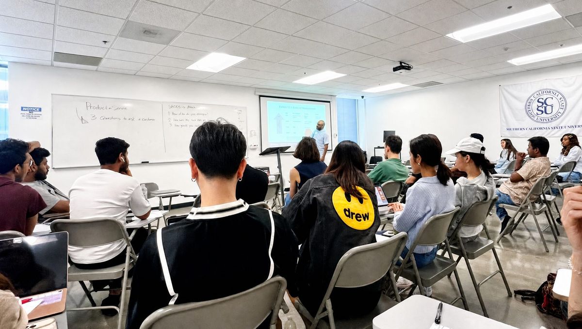 SCSU の学生と教員の交流の様子